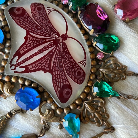 Antique Czech glass necklace rare find - Picture 5 of 9